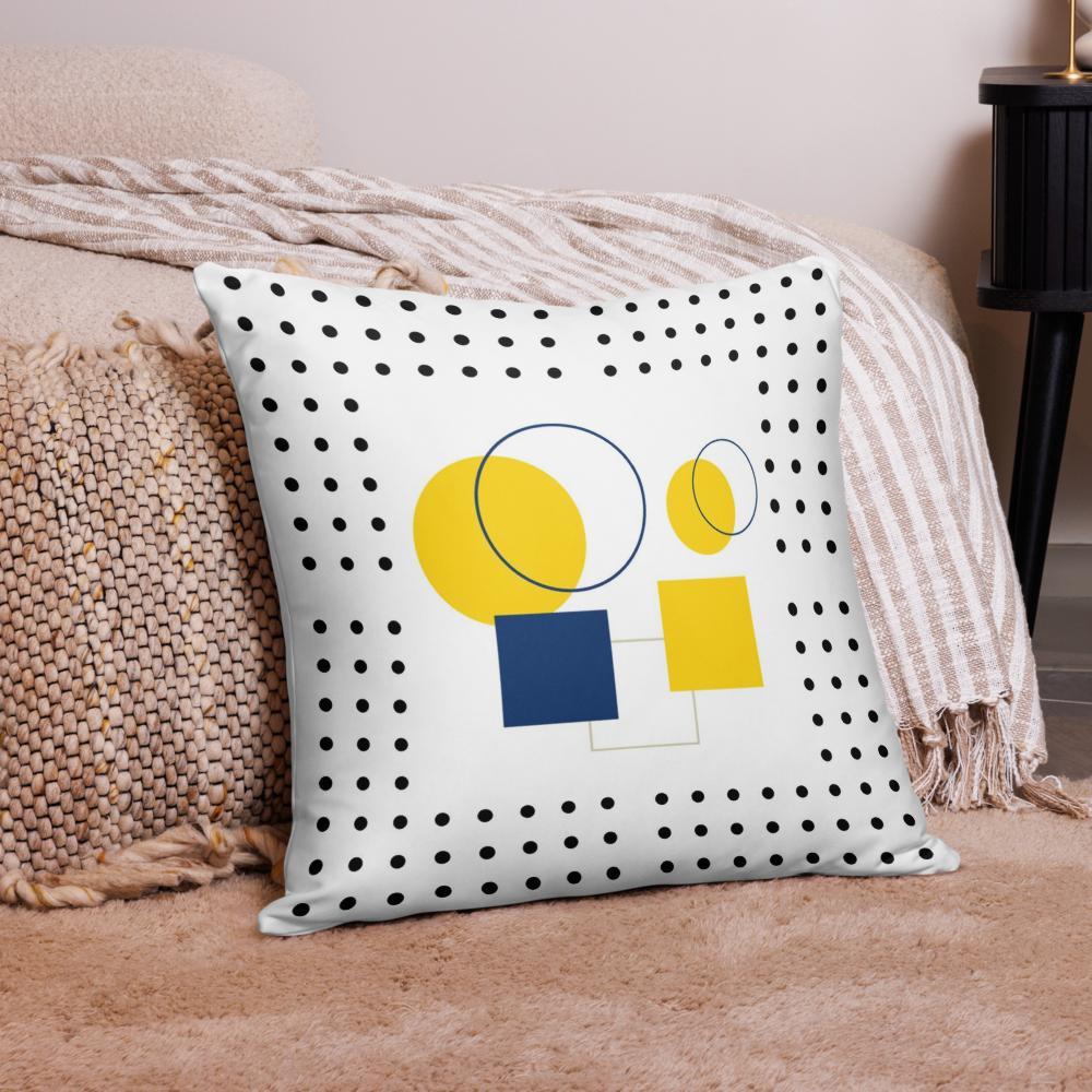 Bohemian Style Decorative Pillow – 22x22 Large Accent Cushion for Eclectic Modern Home Décor