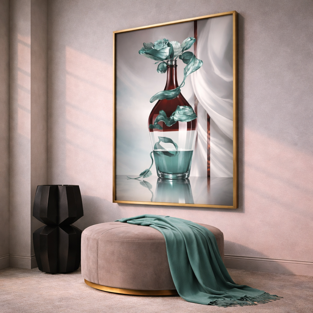 Teal Wine Still Life Wall Art Set – Elegant Dining Room Printable Decor – Luxury Modern Digital Download (11x14, 16x20, 18x24, 24x36)