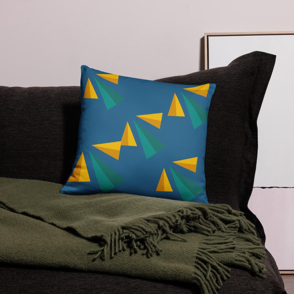Vibrant Modern Accent Pillow – 18x18 Decorative Cushion for Contemporary Living Room and Bedroom Décor