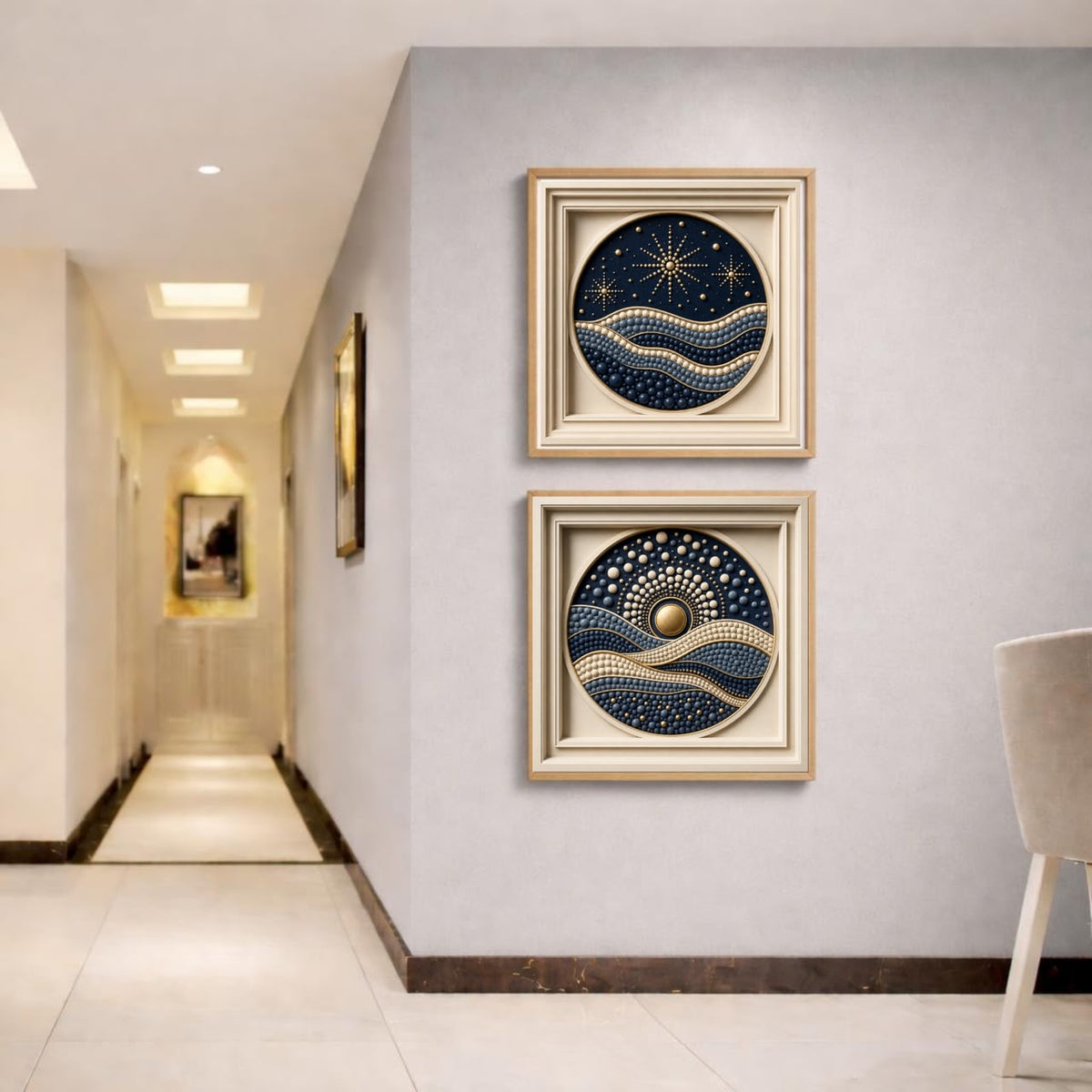 Contemporary Abstract Wall Art Set of 10 | Luxury Sculptural Square Art Collection | Premium Digital Download | 40 Printable Files