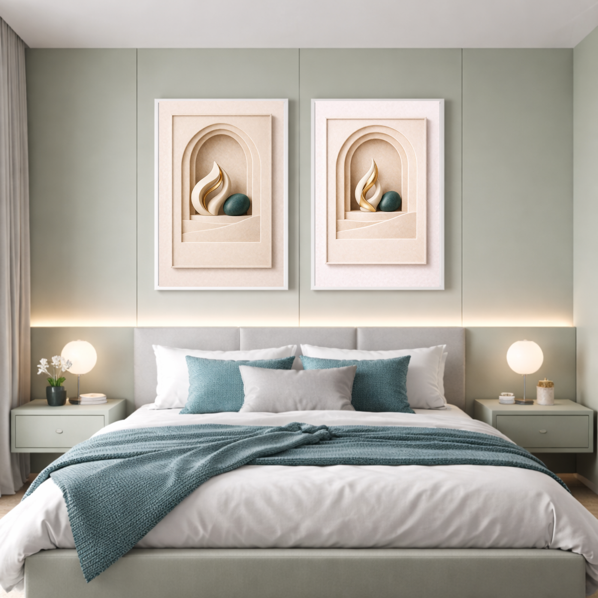 40-Piece Premium Abstract Wall Art Collection – Modern Digital Prints for Homes, Hotels, Offices, Airbnb & Curated Spaces