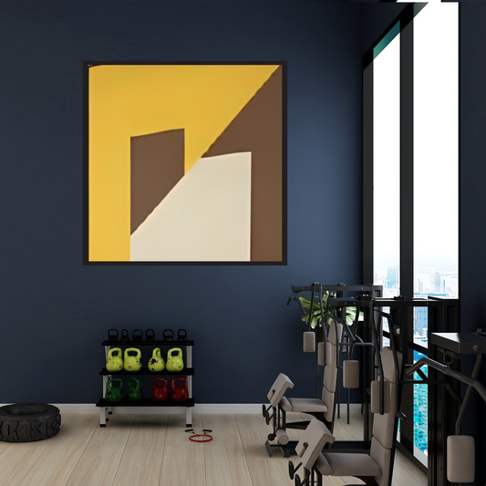 Warm Tones Abstract Wall Art Bundle – 2 Yellow-Themed Digital Prints (16x16, 20x20, 24x24) | Instant Download
