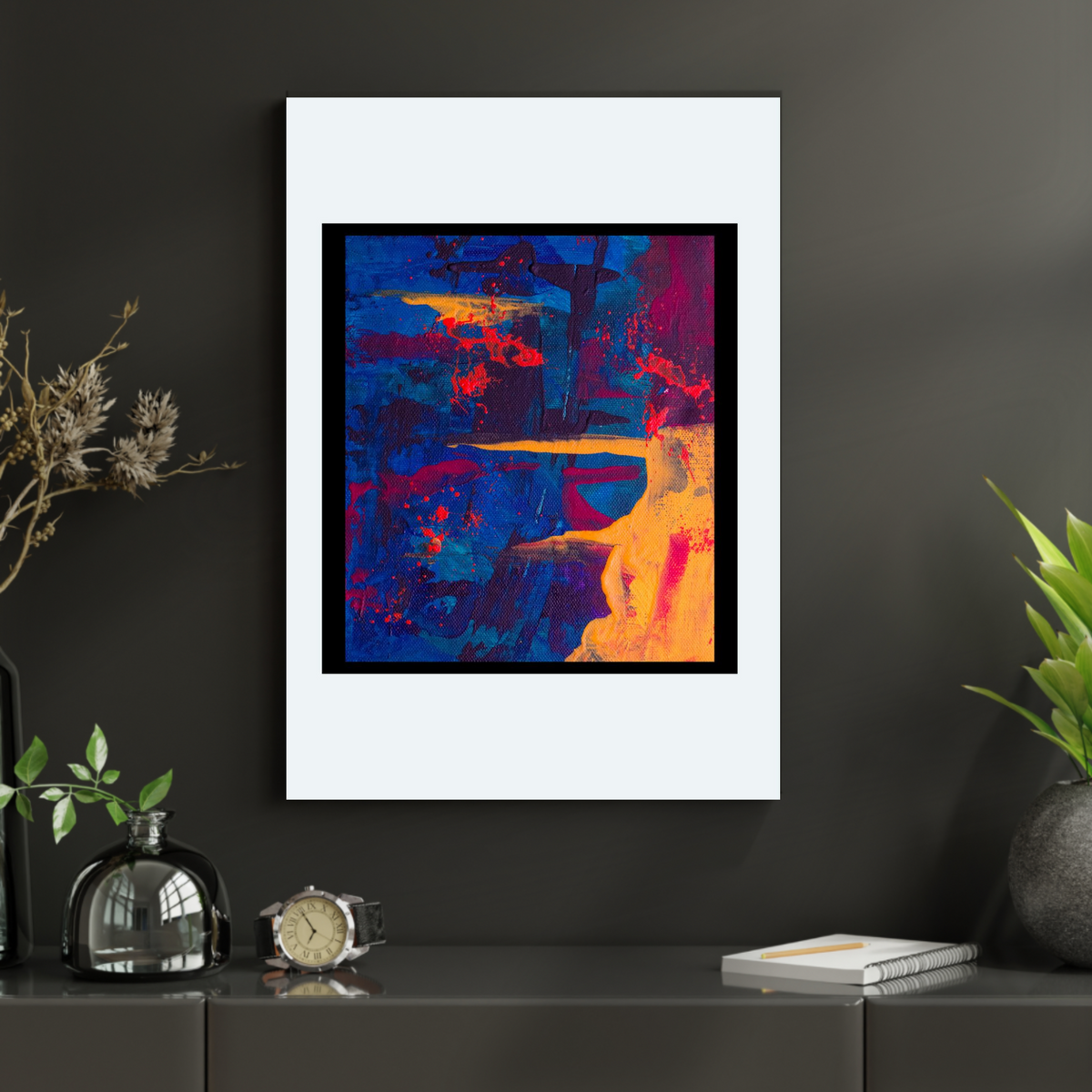 Bold Abstract Wall Art on White – 4 Piece Digital Download Bundle (16x20, 18x24, 24x36 Inches)