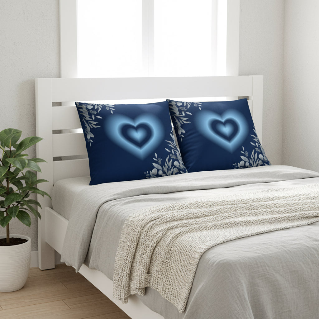 “Elegant Blue Designer Throw Pillow – 18x18 Premium Decorative Cushion for Modern Living Spaces”