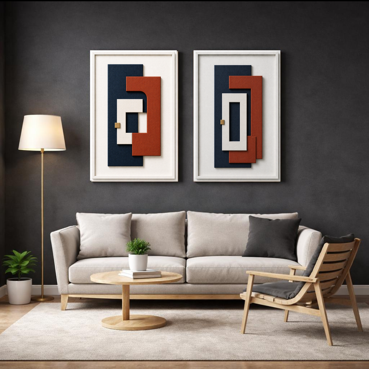 10-Piece Sculptural Abstract Wall Art Bundle | Luxury Printable Gallery Set | Instant Digital Download | 4 Sizes Included
