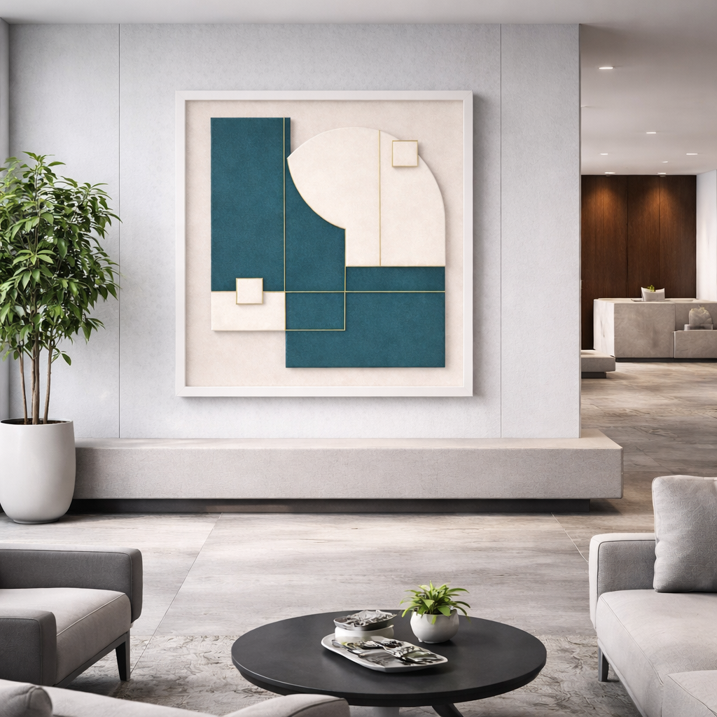 Luxury Sculptural Wall Art System – 40-Piece Architectural Abstract Print Collection for Homes, Hotels, Offices, Airbnb, Restaurants & More