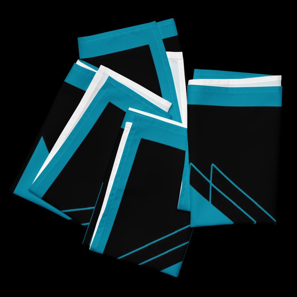 Elegant Black & Blue Cloth Napkin Set (4 Pack, 20x20”) – Reusable Table Napkins for Dinner Parties & Home Décor