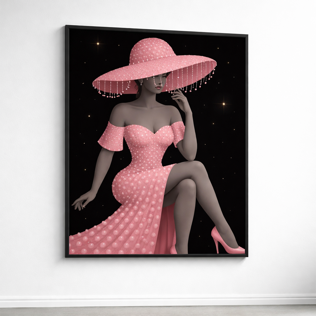 Elegant Pink Fashion Wall Art Set of 3 – Luxury Feminine Portrait Prints, Vintage Glam Decor, Digital Download