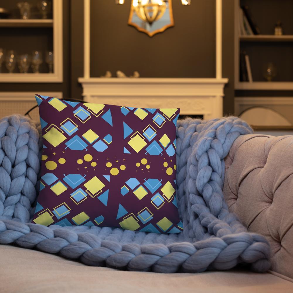 Bold Modern Throw Pillow – 18x18 Decorative Accent Cushion for Contemporary Living Room and Bedroom Décor