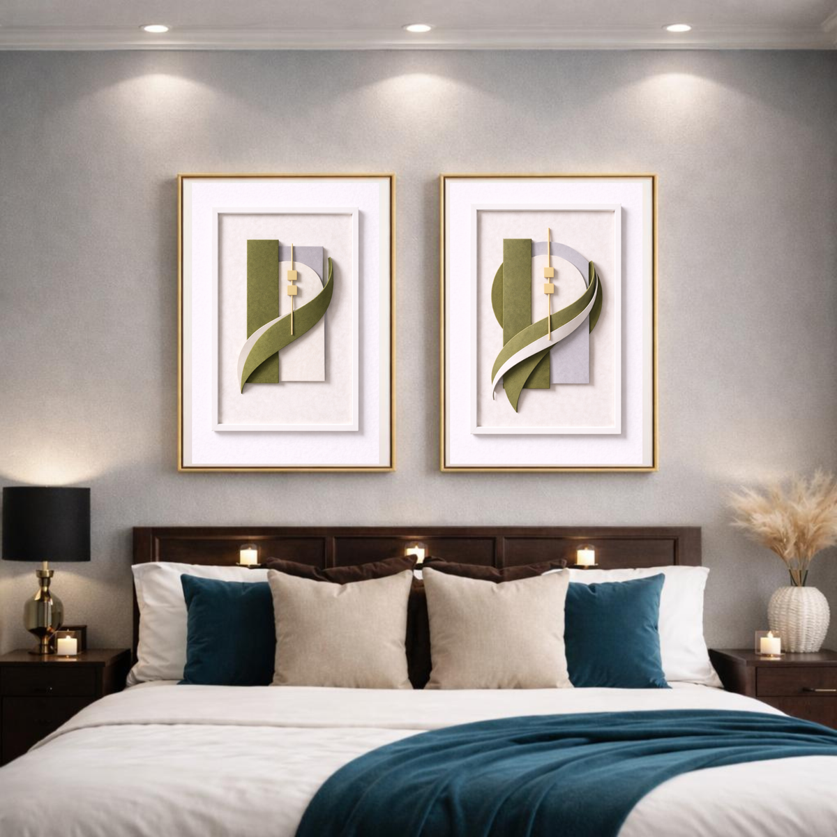 Luxury Sculptural Wall Art System (40-Piece Collection) – Cohesive Abstract Digital Download for Homes, Hotels, Airbnbs,         Offices & More