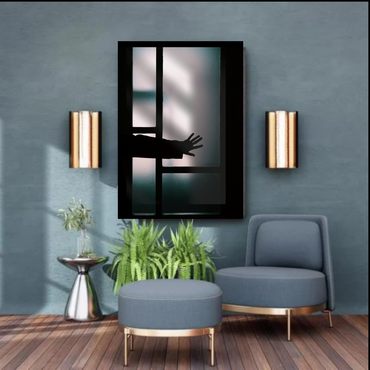 Black & White Creepy Halloween Wall Art Set – Digital Download Prints (3 Piece)
