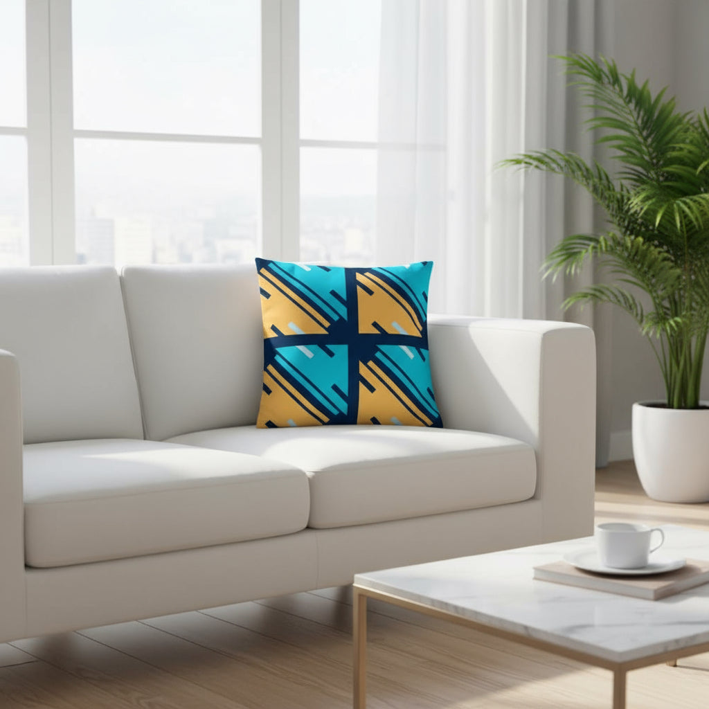 Vibrant Modern Accent Pillow – 18x18 Decorative Cushion for Contemporary Living Room and Bedroom Décor