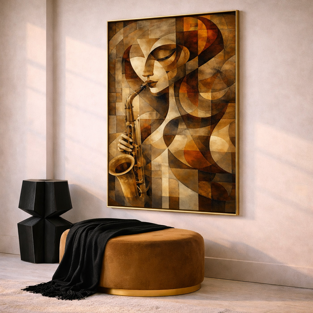 Musician Wall Art Set – Elegant Jazz Inspired Printable Decor – Modern Sepia Music Digital Download (11x14, 16x20, 18x24, 24x36)