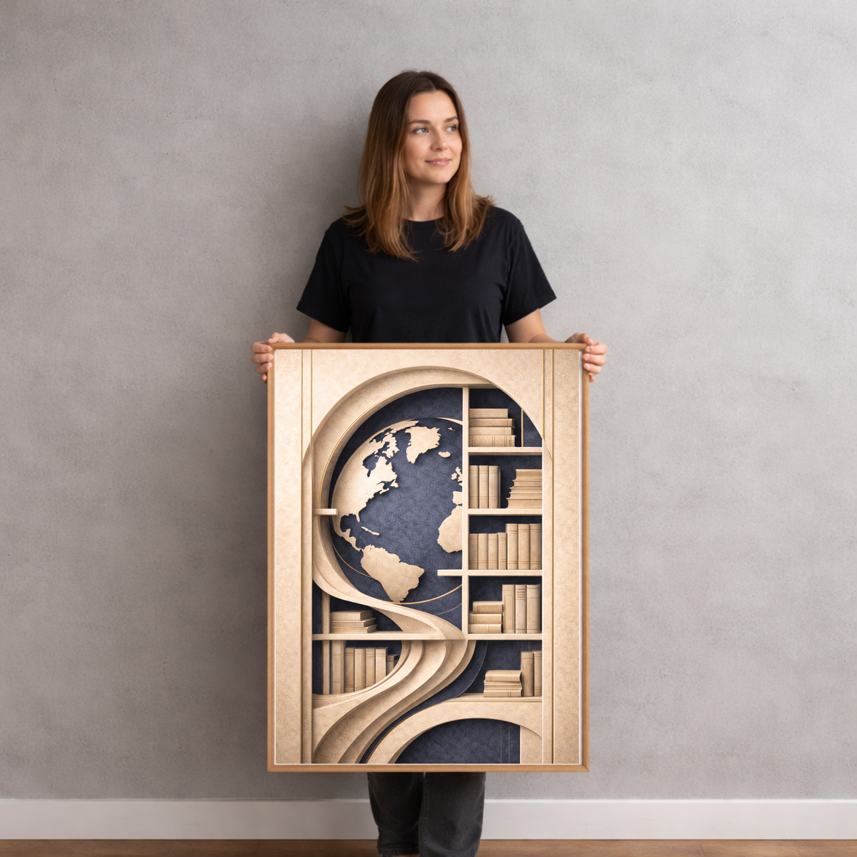 Full House Architectural Wall Art Collection – Deep Blue Edition (40 Coordinated Prints)
