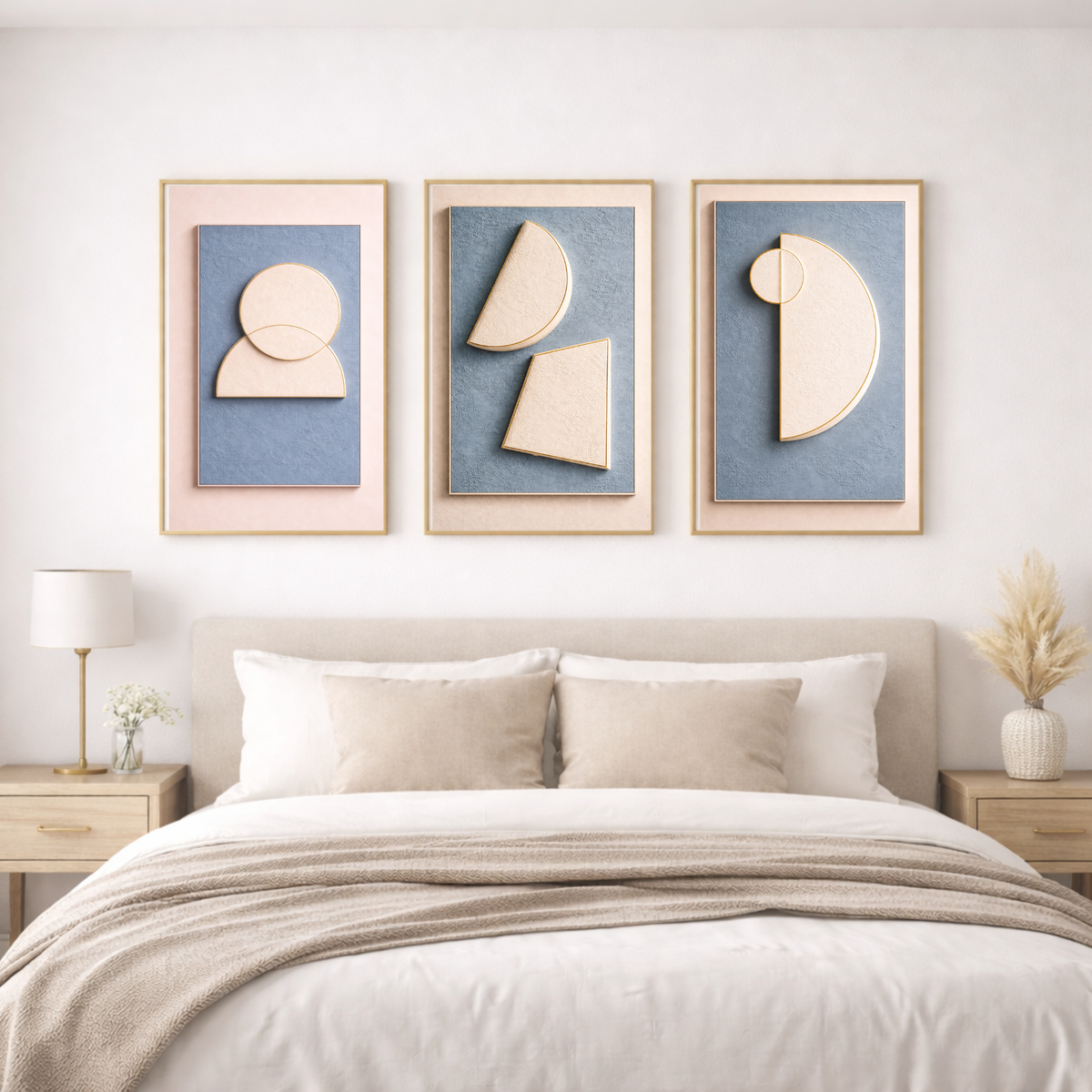 Full House Architectural Wall Art Collection – Light Blue Edition (40 Coordinated Prints)