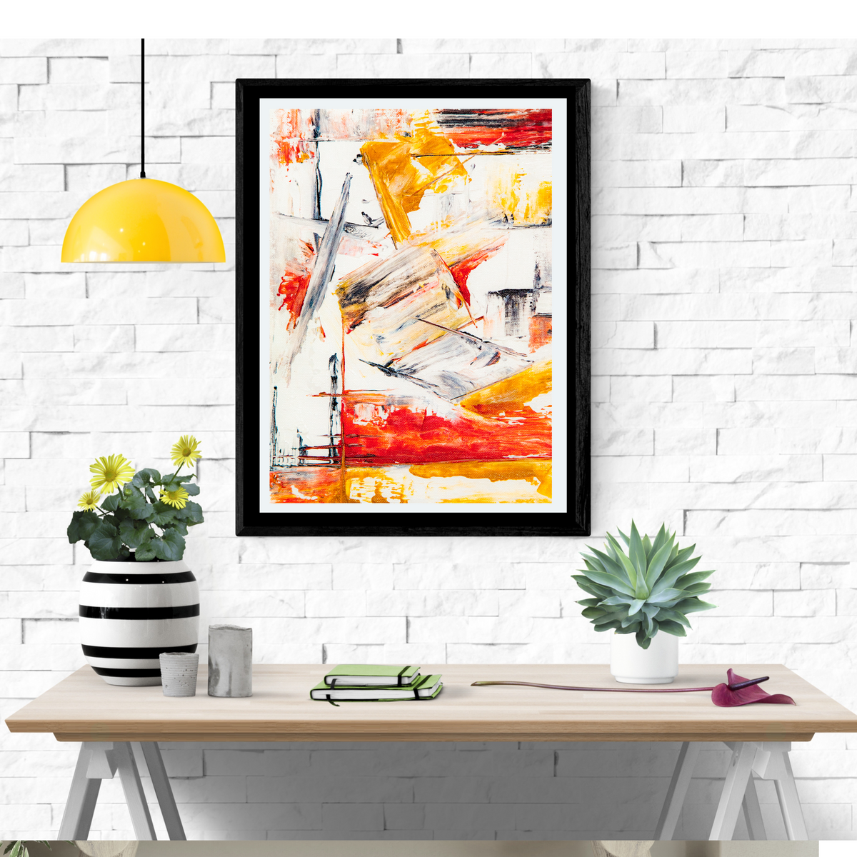 Colorful Abstract Wall Art – 4-Piece Digital Download Set (16x20, 18x24, 24x36 Inches)