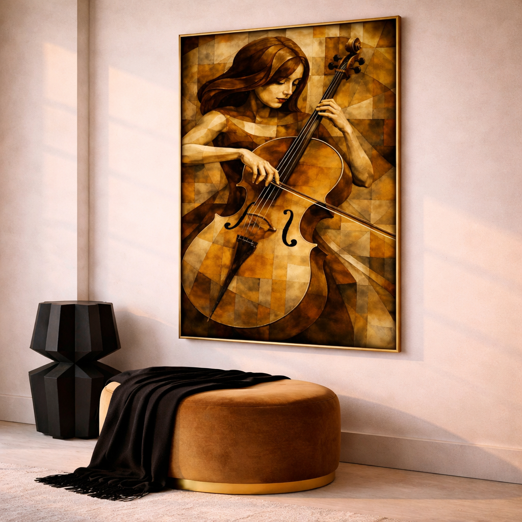 Musician Wall Art Set – Elegant Jazz Inspired Printable Decor – Modern Sepia Music Digital Download (11x14, 16x20, 18x24, 24x36)
