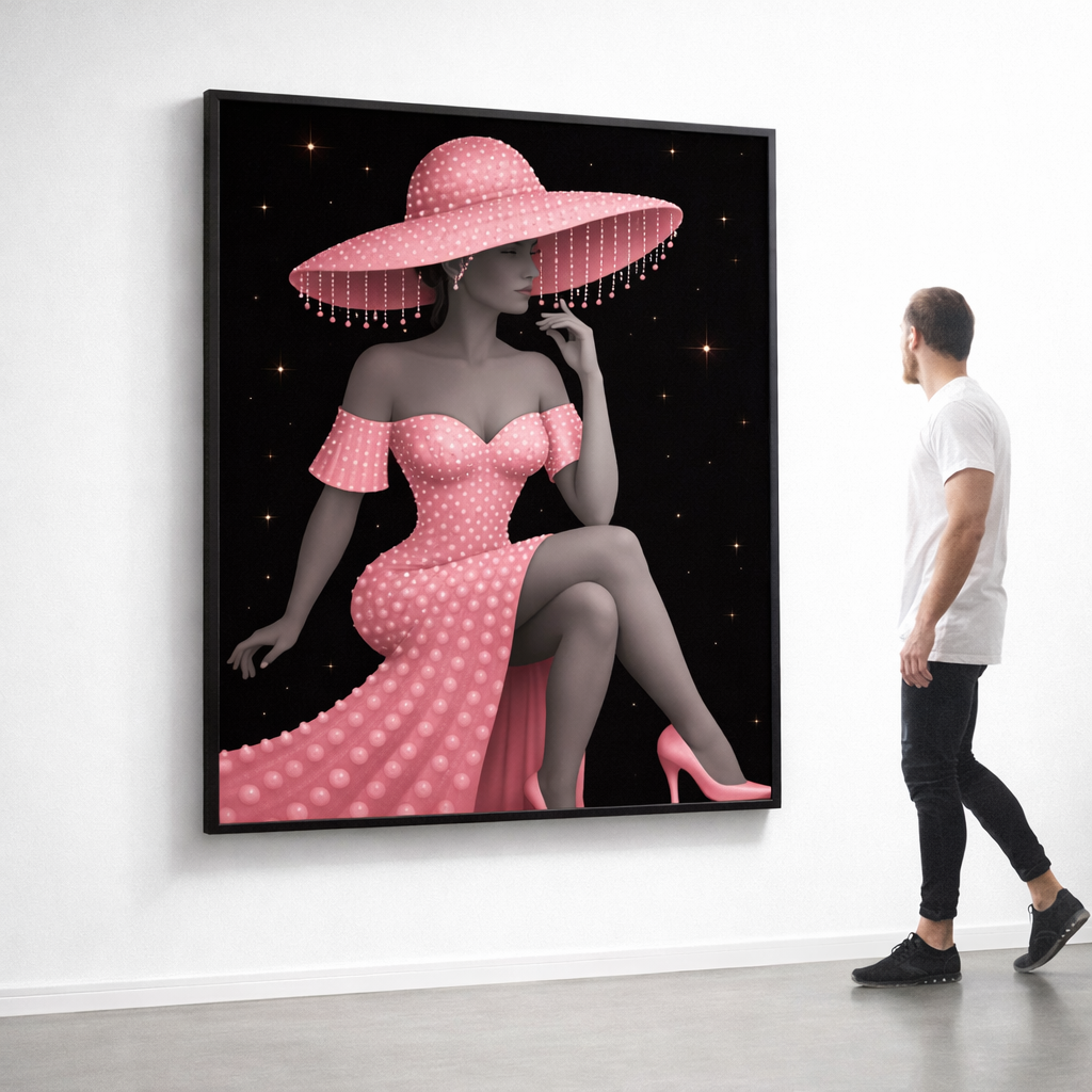 Elegant Pink Fashion Wall Art Set of 3 – Luxury Feminine Portrait Prints, Vintage Glam Decor, Digital Download