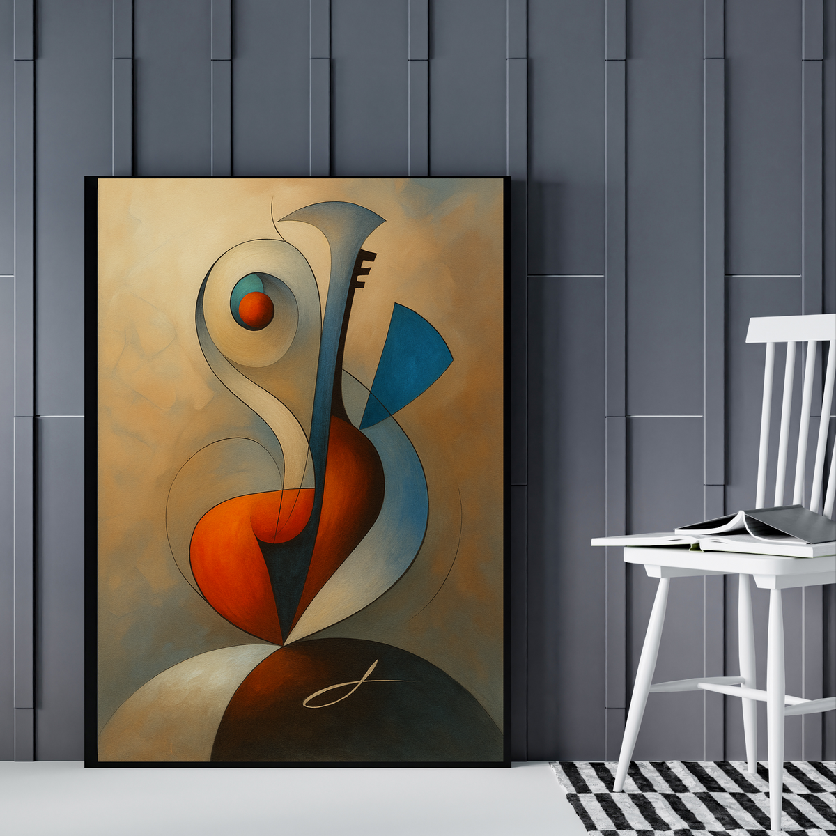 Musical Symbol Wall Art Printable – Elegant Minimalist Music Decor (3 Sizes)