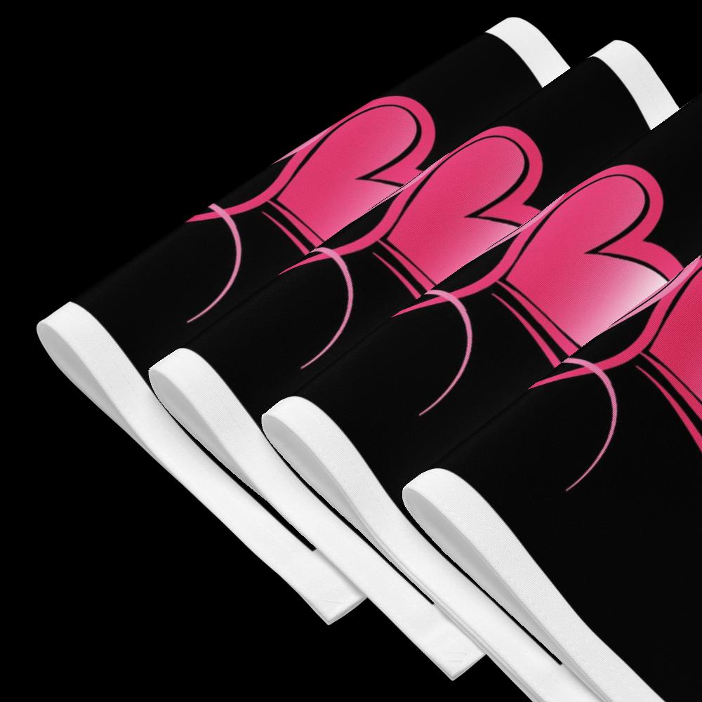 Black, White & Pink Placemat Set of 4 – 18x14 Inch Washable Heat-Resistant Dining Table Mats
