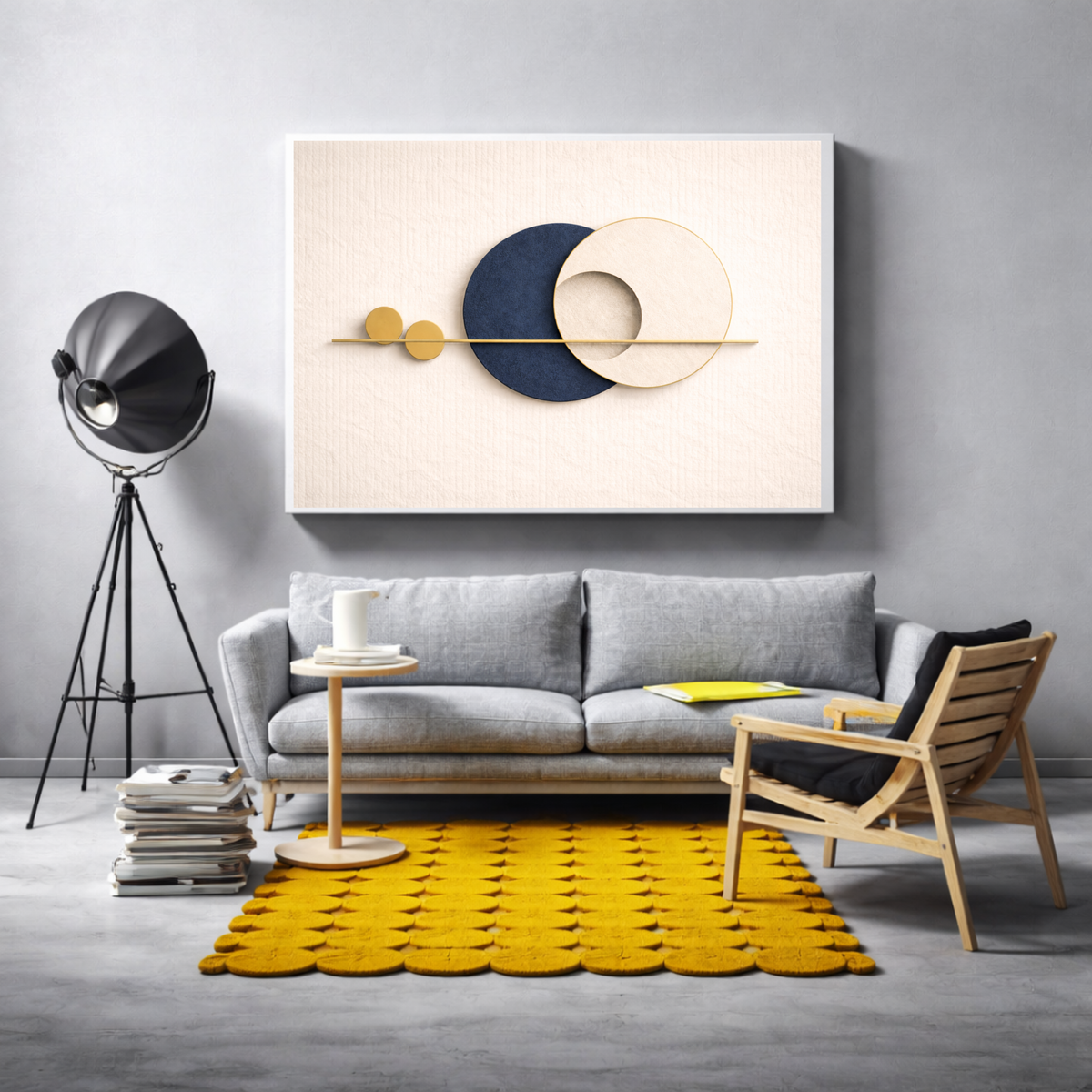 Full House Architectural Wall Art Collection – Deep Blue Edition (40 Coordinated Prints)