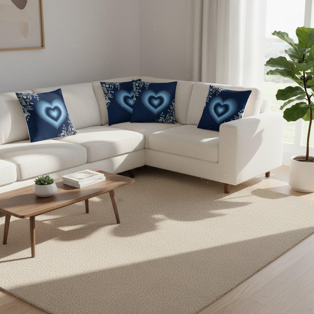 “Elegant Blue Designer Throw Pillow – 18x18 Premium Decorative Cushion for Modern Living Spaces”