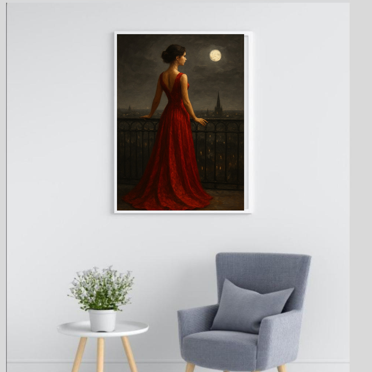 Elegant Red Abstract Wall Art Bundle – Printable Digital Set