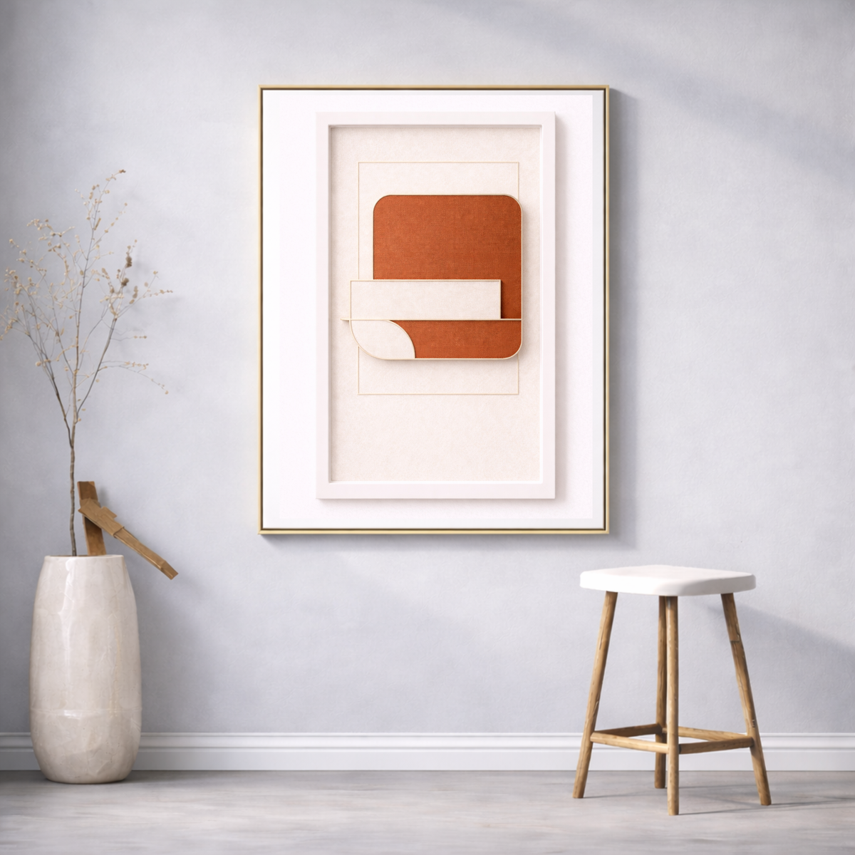 Luxury Sculptural Wall Art System – 40-Piece Architectural Abstract Print Collection for Homes, Hotels, Offices, Airbnb, Restaurants & More