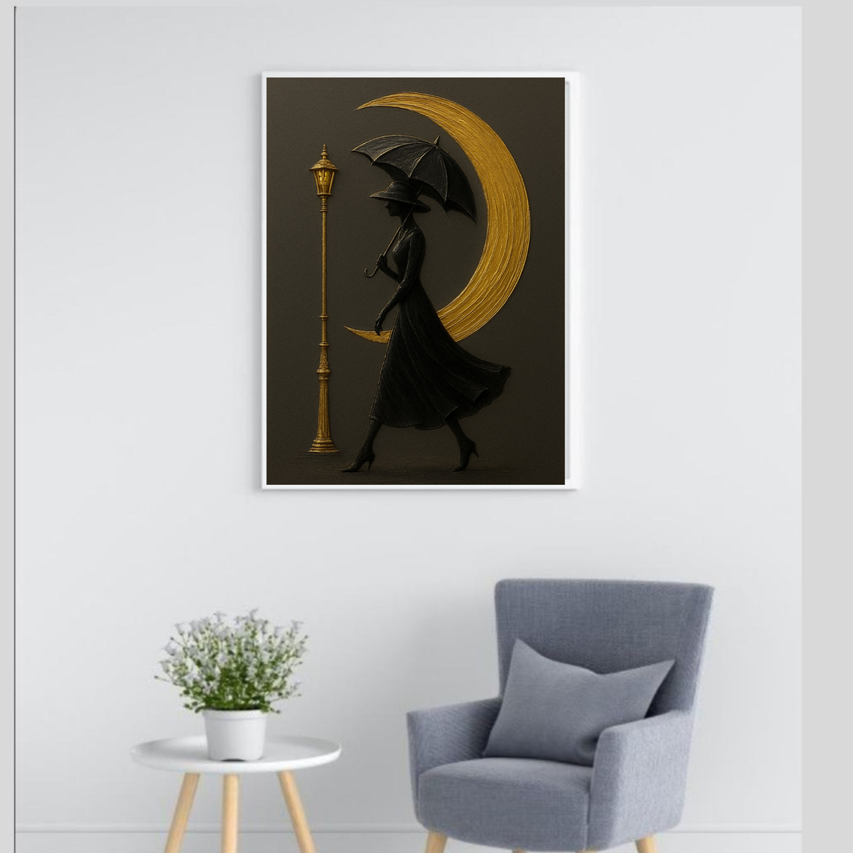 3-Piece Fashion Portrait Wall Art Set – Modern Digital Painting Prints**