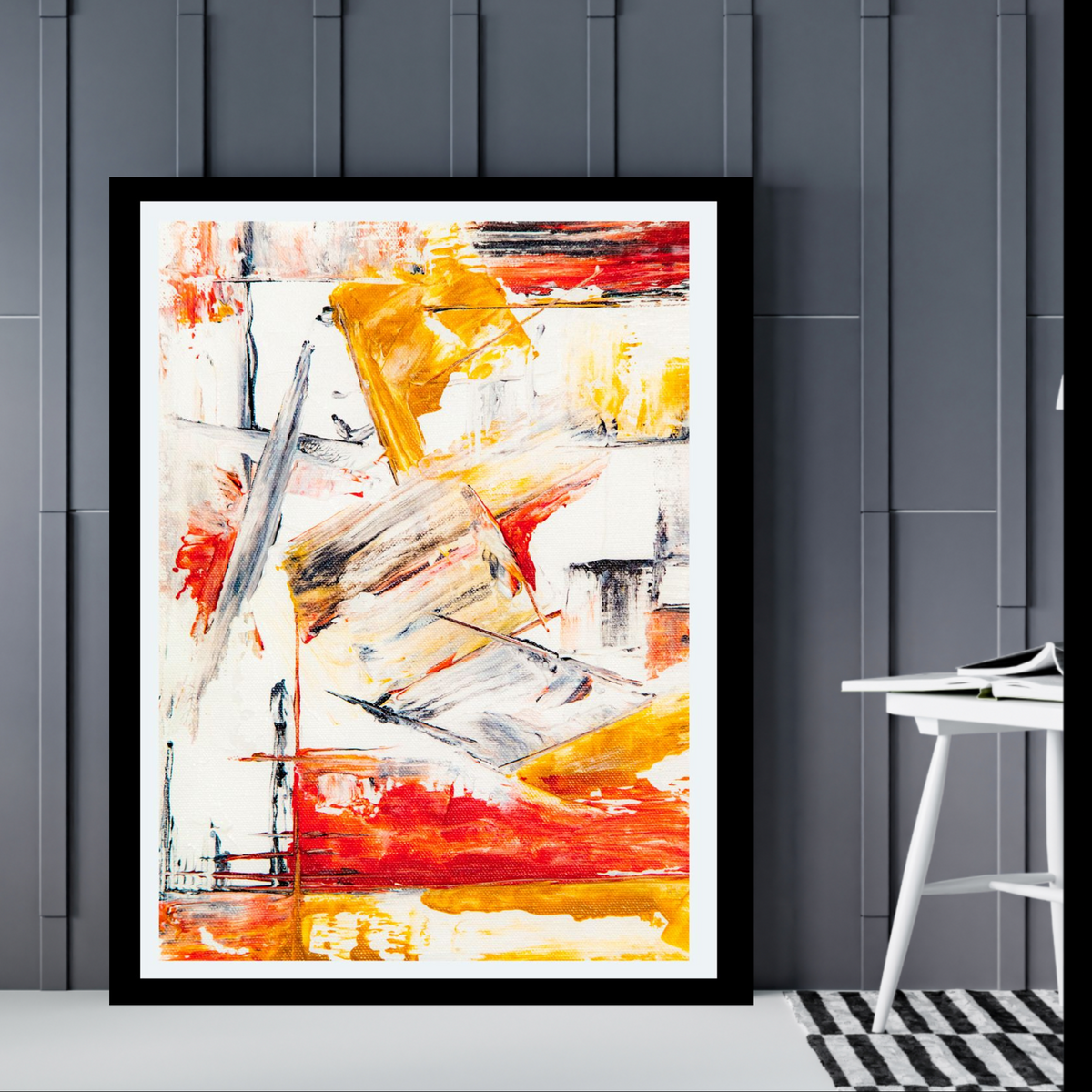 Colorful Abstract Wall Art – 4-Piece Digital Download Set (16x20, 18x24, 24x36 Inches)