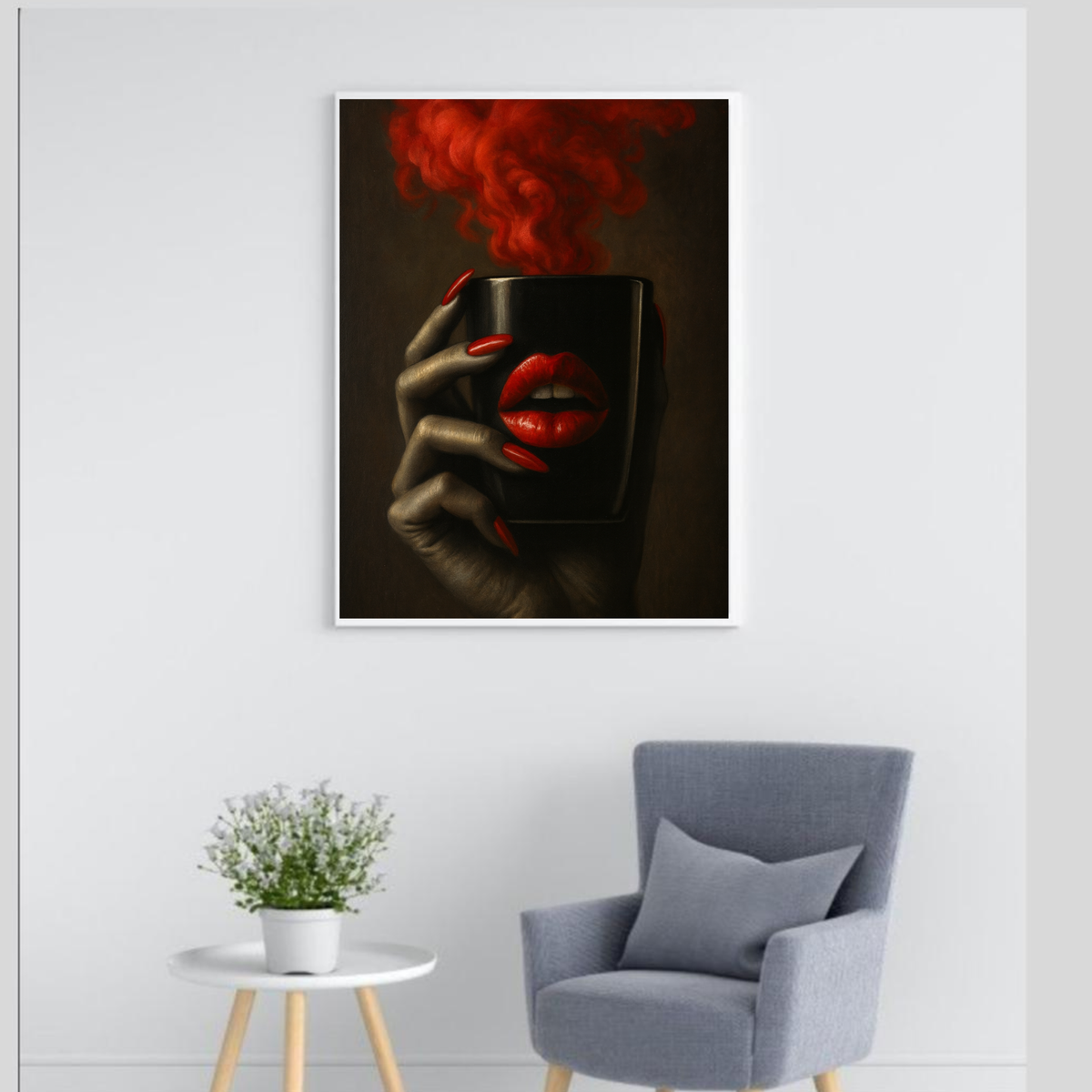 Fashion-Inspired Red Nail Polish Wall Art Set (3 Prints) – Instant Download, Print Today
