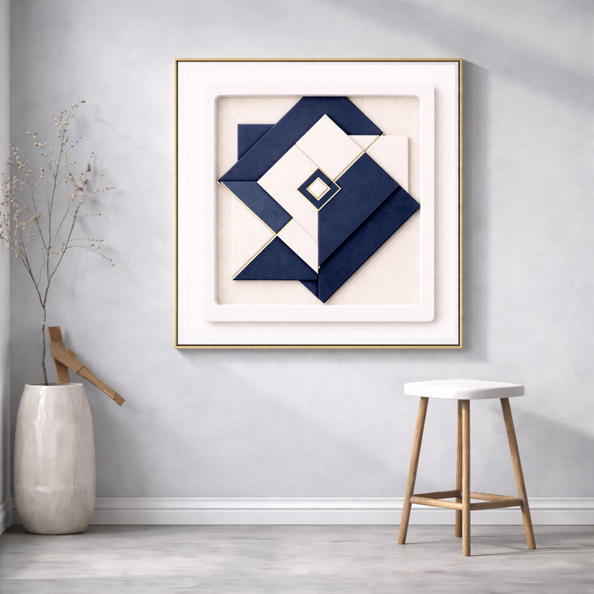 Luxury Sculptural Wall Art System – 40-Piece Architectural Abstract Print Collection for Homes, Hotels, Offices, Airbnb, Restaurants & More