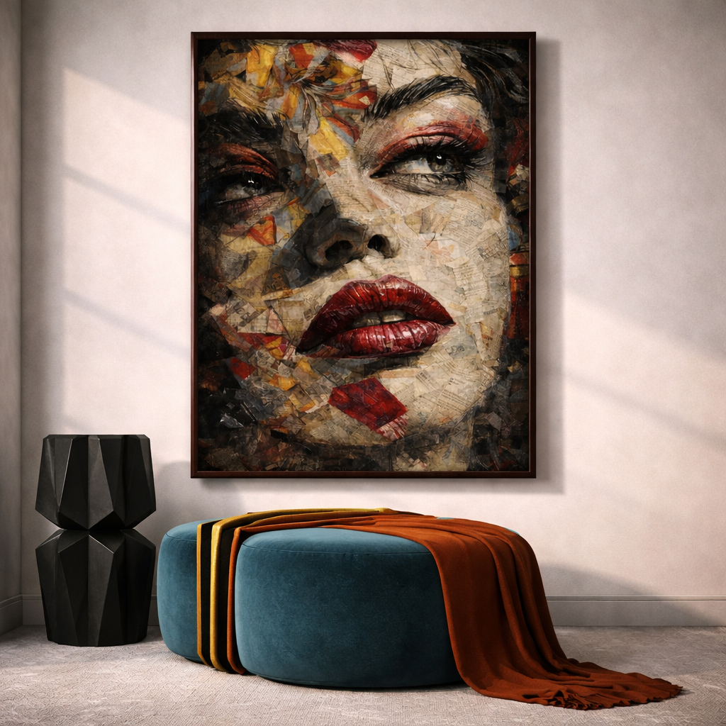 Luxury Abstract Portrait Wall Art Set – Modern Feminine Face Printable Decor – Contemporary Gallery Digital Download (11x14, 16x20, 18x24, 24x36)