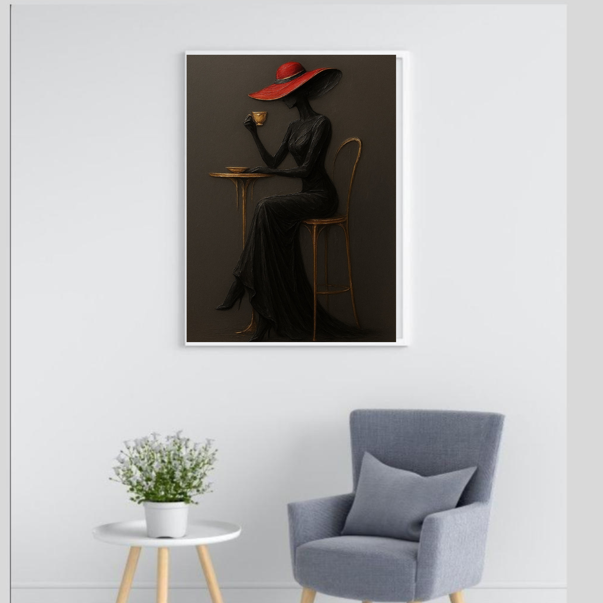 3-Piece Fashion Portrait Wall Art Set – Modern Digital Painting Prints**