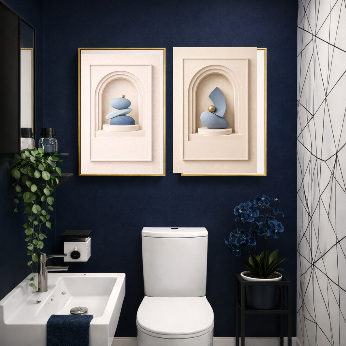 40-Piece Premium Abstract Wall Art Collection – Modern Digital Prints for Homes, Hotels, Offices, Airbnb & Curated Spaces