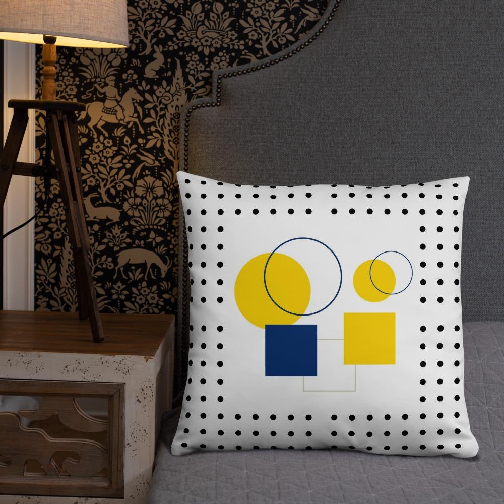 Bohemian Style Decorative Pillow – 22x22 Large Accent Cushion for Eclectic Modern Home Décor