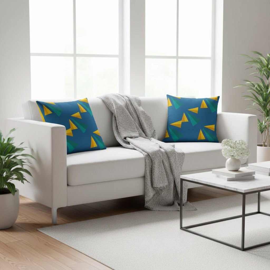 Vibrant Modern Accent Pillow – 18x18 Decorative Cushion for Contemporary Living Room and Bedroom Décor