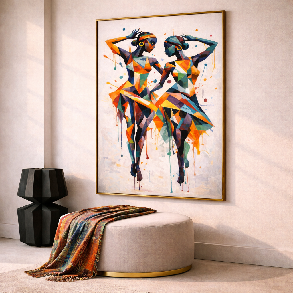 Afrocentric Music and Dance Wall Art Set – Vibrant African Inspired Printable Decor – Modern Cultural Digital Download (11x14, 16x20, 18x24, 24x36)