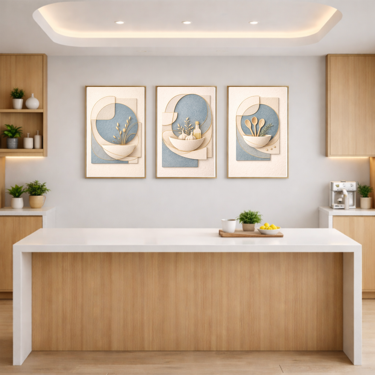 Full House Architectural Wall Art Collection – Light Blue Edition (40 Coordinated Prints)
