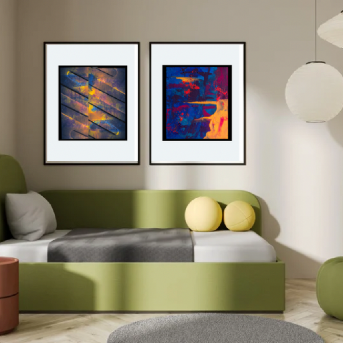 Bold Abstract Wall Art on White – 4 Piece Digital Download Bundle (16x20, 18x24, 24x36 Inches)
