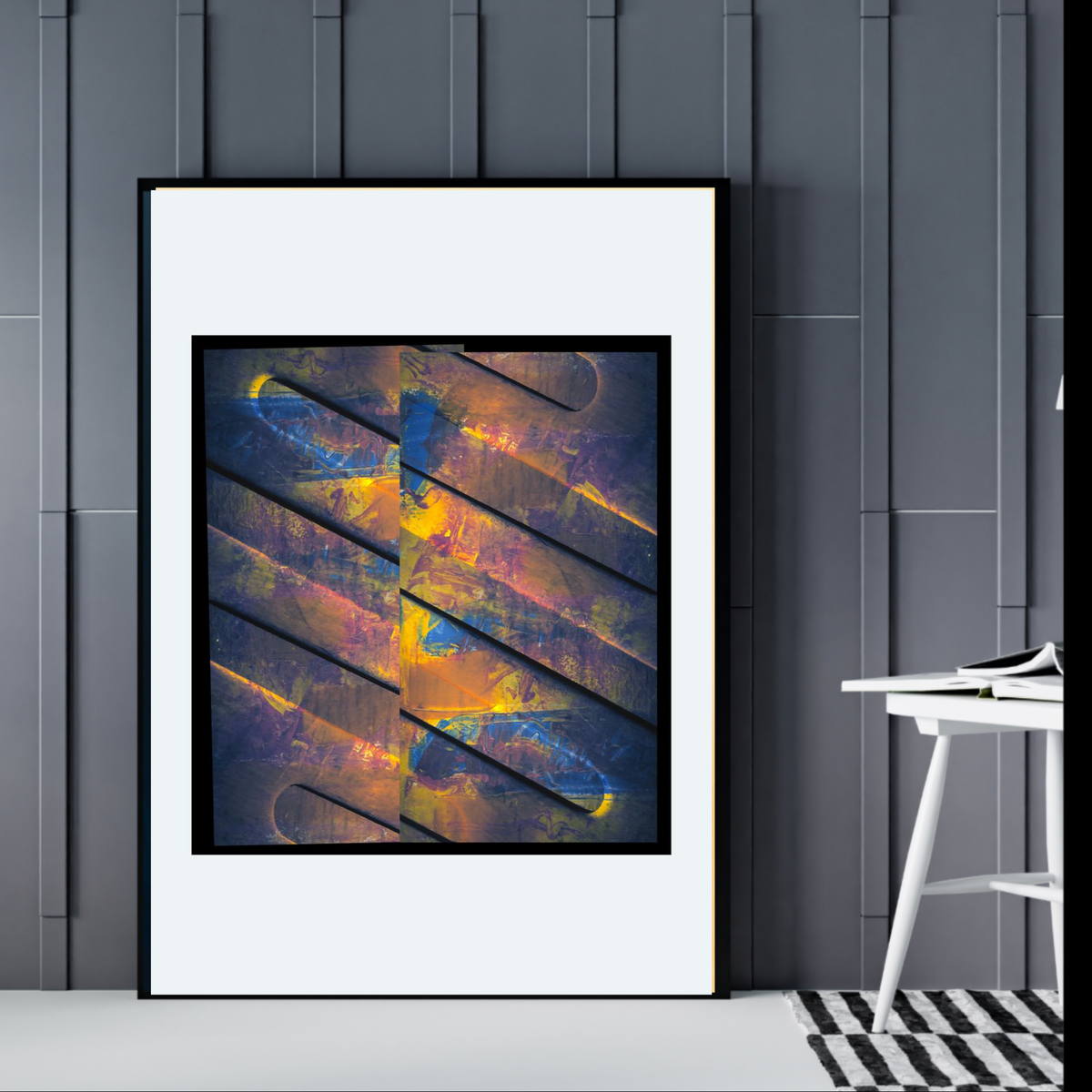 Bold Abstract Wall Art on White – 4 Piece Digital Download Bundle (16x20, 18x24, 24x36 Inches)