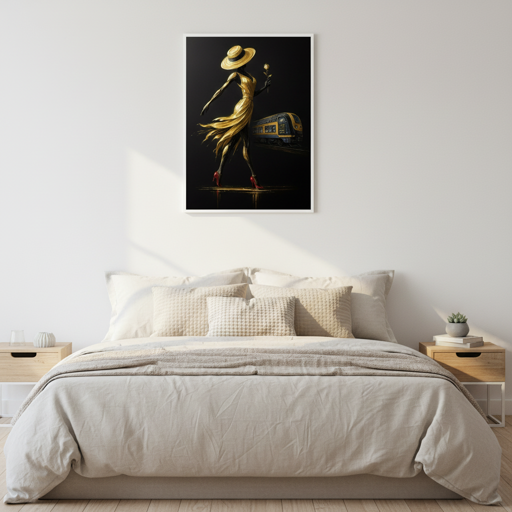 2-Piece Fashion Portrait Wall Art Set – Modern Digital Painting Prints