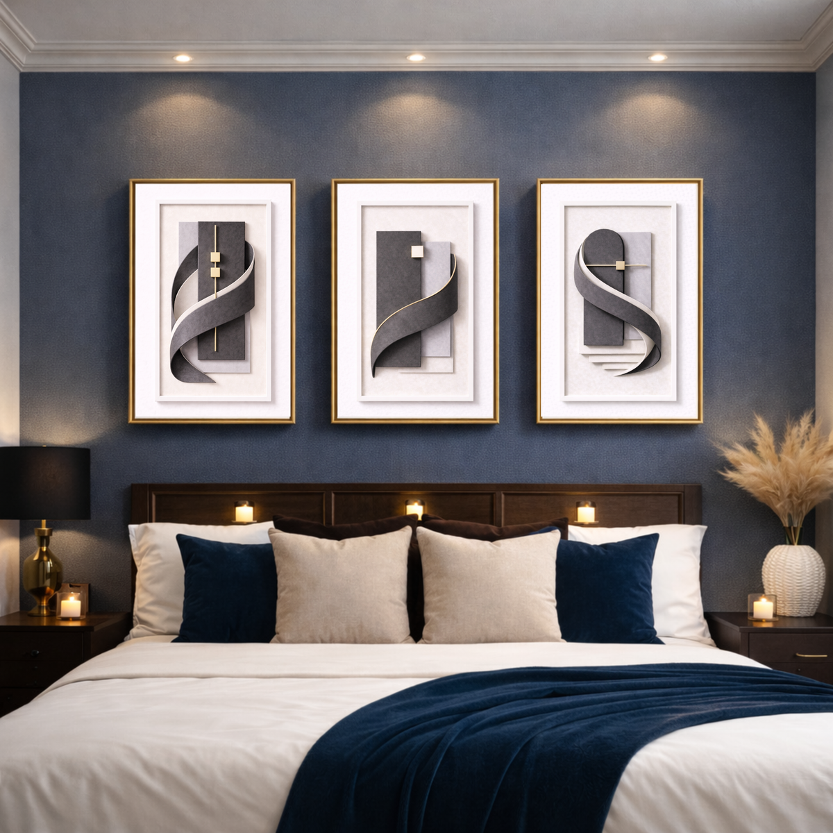Luxury Sculptural Wall Art System (40-Piece Collection) – Cohesive Abstract Digital Download for Homes, Hotels, Airbnbs,         Offices & More