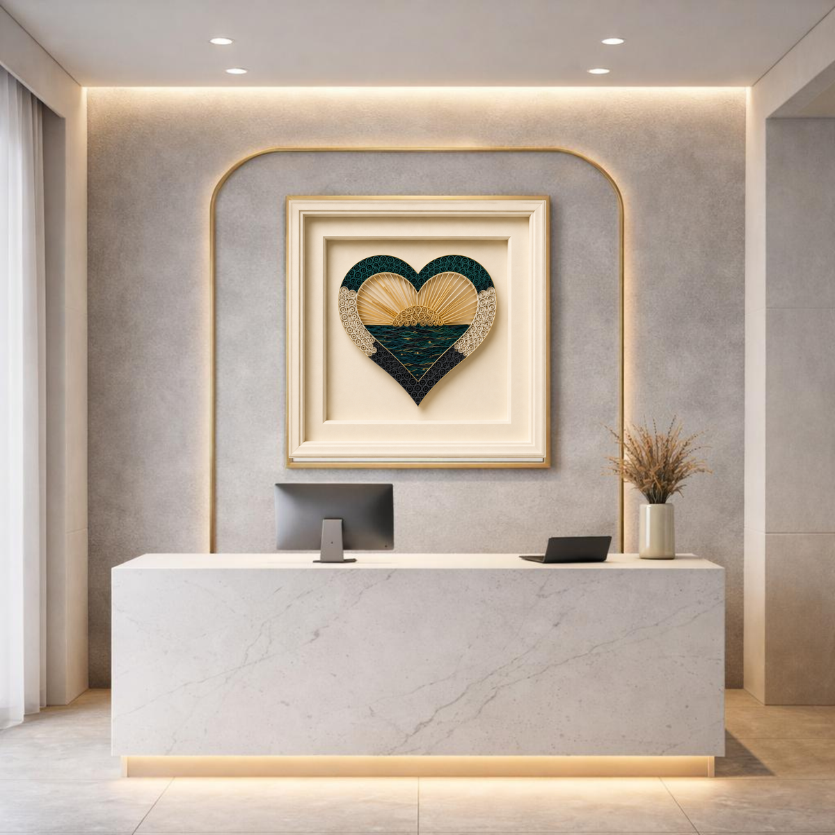 Set of 10 Abstract Heart Wall Art Prints | Modern Sculptural Love-Inspired Gallery Collection | Instant Download Digital Wall Art