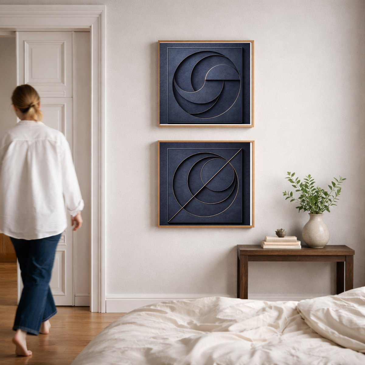 Full House Architectural Wall Art Collection – Deep Blue Edition (40 Coordinated Prints)