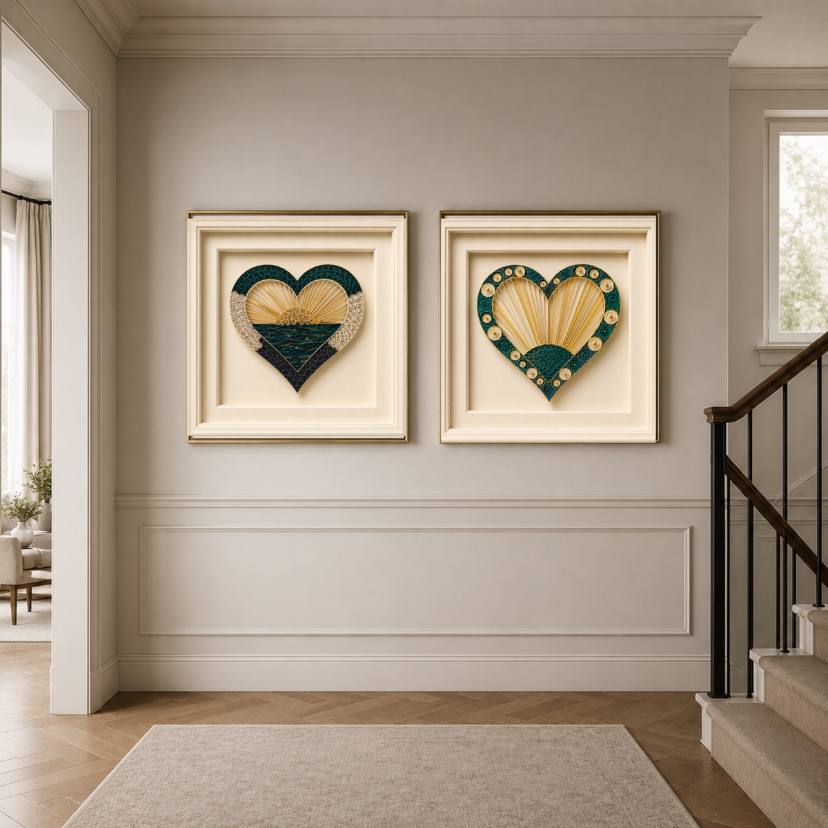 Set of 10 Abstract Heart Wall Art Prints | Modern Sculptural Love-Inspired Gallery Collection | Instant Download Digital Wall Art