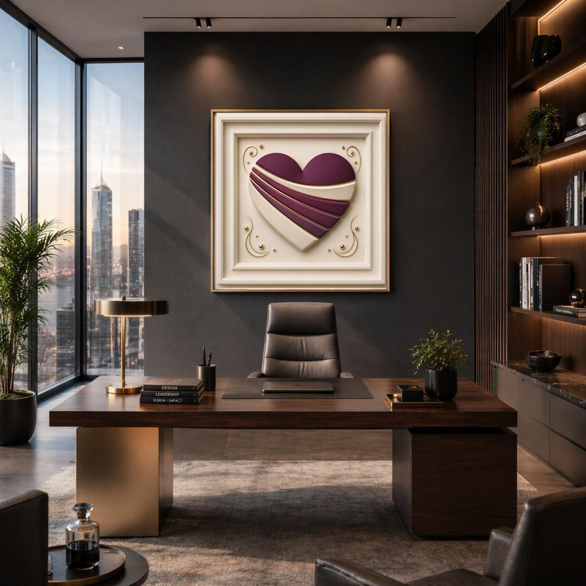 Set of 10 Abstract Heart Wall Art Prints | Modern Sculptural Love-Inspired Gallery Collection | Instant Download Digital Wall Art