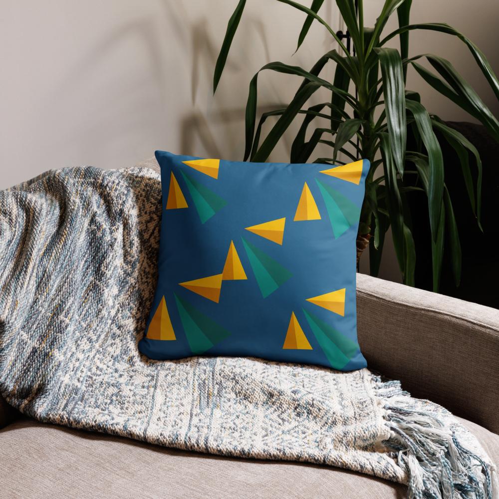 Vibrant Modern Accent Pillow – 18x18 Decorative Cushion for Contemporary Living Room and Bedroom Décor
