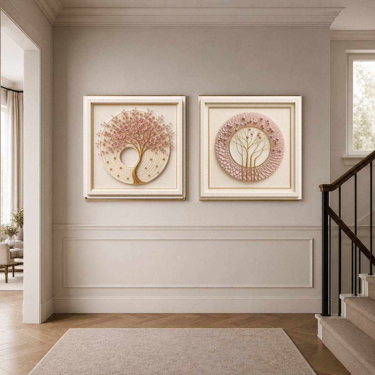 Luxury Abstract Wall Art Set of 10 | Premium Sculptural Square Gallery Collection | Modern Digital Download | 40 Printable Files
