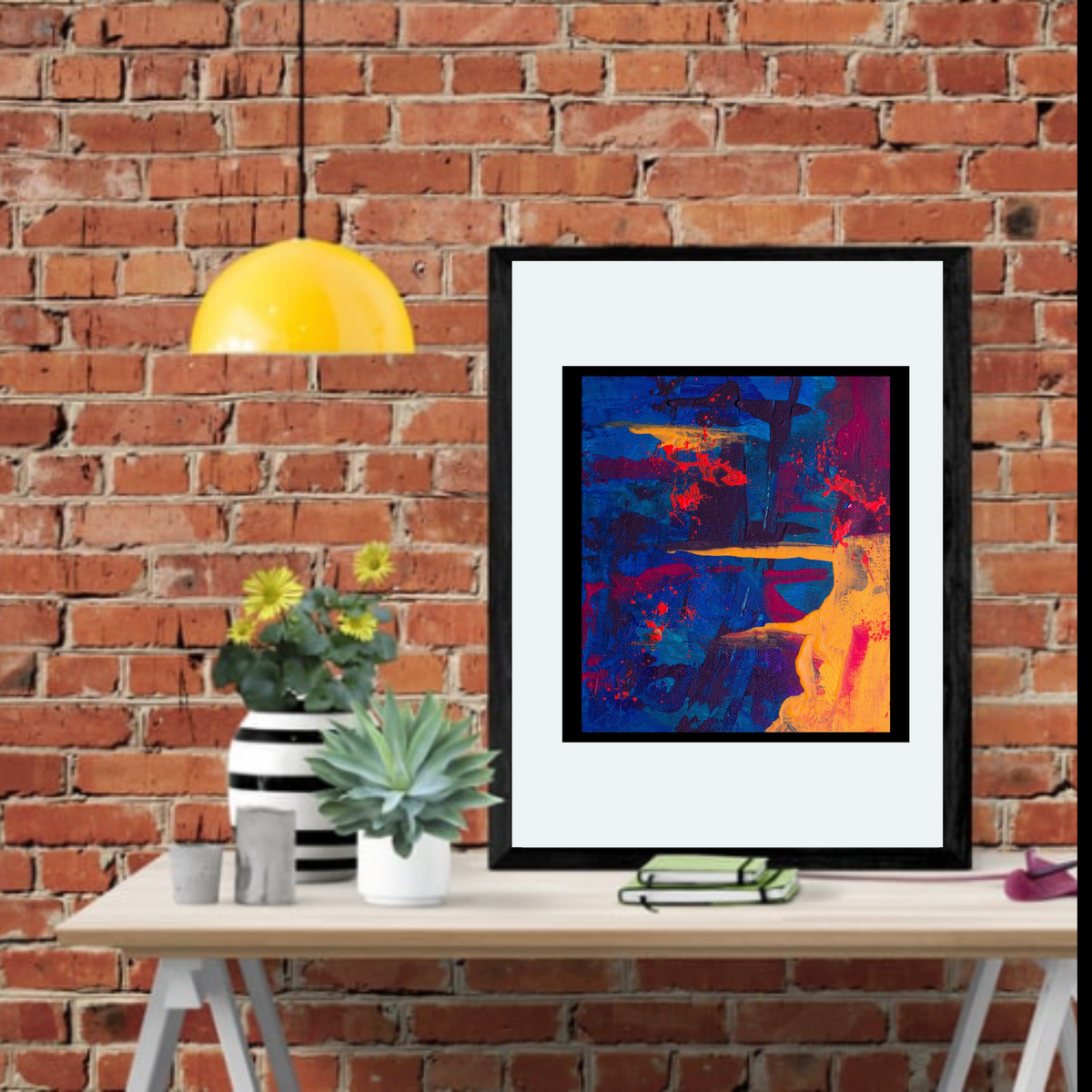 Bold Abstract Wall Art on White – 4 Piece Digital Download Bundle (16x20, 18x24, 24x36 Inches)